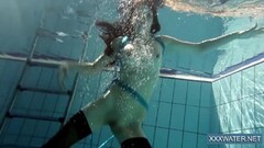 Wet Hungarian teen in the swimming pool Petra Thumb