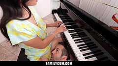 Teaching My Stepdaughter To Play the Piano and my Dick - Familycum Thumb