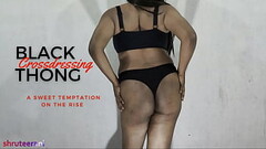 BLACK THONG PART 1 - CROSSDRESSING BY SHEMALE Thumb