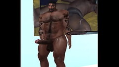 finest hunk duane brown plays with his massive cock Thumb
