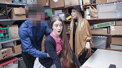 Teen and Her Granny Fucked by Perv Mall Officer for Stealing from Mall Premises - Fuckthief Thumb
