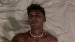 Muscular gay plays with his ass and cums on camera Thumb