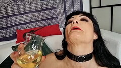 CREAMY WET GAMES for MILF Mary Rider, Milk &amp_ Cream in ass, Piss in mouth, Squirting Thumb