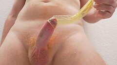 Big cock condom play Thumb