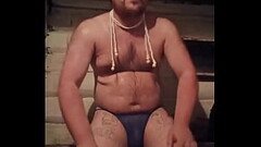 The Russian gay man prepared his ass for fucking and even put on a new thong and beads, but his love Thumb