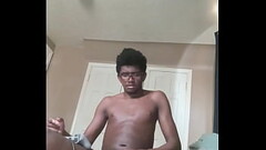 3/5 superdariusguy plays his game and plays with his cock Thumb