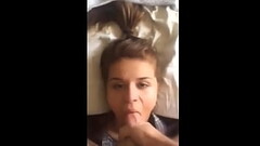 Two hot girls take big dick and eat pussy Thumb