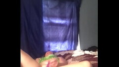 Nikki Clementine fucks her tight ass and pussy with purple dildo Thumb