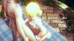 Yaoi Femboy - Fer blowjob and anal by other femboy - Sissy crossdress Japanese Asian Manga Anime Gam Thumb