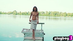 Playboy3.com - Beautiful natural teen babe Kenya posed naked and showed her perfect body Thumb