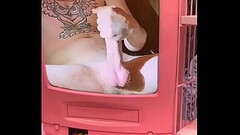 Stroking my long fat cock for you / come watch me cum Thumb