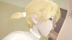Yaoi Femboy - Cole blowjob and fucked by catboy femboy - Sissy crossdress Japanese Asian Manga Anime Thumb