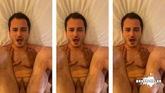 Brett Tyler gets fucked by a massive XXL black cock bareback in hotel creampie Thumb