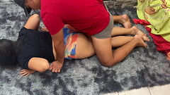 por el culo no me duele mucho | encuentro a mi hermanastro masturbandose con mi tanga y me caliento  Thumb