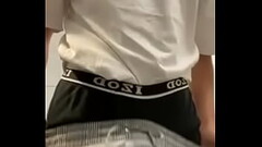 Hot guy at mall shows his big cock Thumb