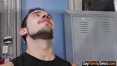 Muscle DILF stepuncle fucks stepnephew - gay fucked up family Thumb