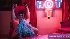 Amazing big tit lesbian sluts Alexis Fawx, Angela White in sexy lingerie eating pussy and finger fuc Thumb