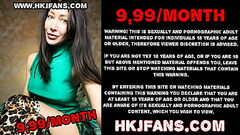 Hotkinkyjo take in ass long dildo from sinnovator, belly bulge, anal fisting &amp_ prolapse - HKJFAN Thumb
