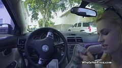 Public utility room quickie with busty blonde babe Thumb