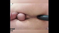 Fucks my ass with toy Thumb