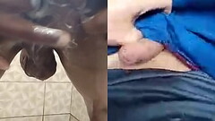 Tomando banho e o safado na punheta Thumb