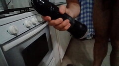 Only men can'_t fit big big dildo anal,  hard Thumb
