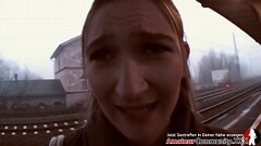 Innocent blonde girl takes two dicks anal for the first time! Thumb