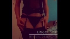 Lingerie preta, cinta liga e um corpo de dar &aacute_gua na boca Thumb