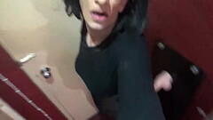 crossdressing bisexual sissy riding a big dildo standing up wants a real big cock fucking him hard i Thumb