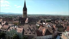 Top View of Sibiu Romania Thumb