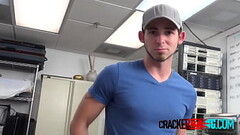 Gay guy rides directors big black cock in different poses for cash Thumb
