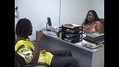 Fat girl Char-Lee Redd gets put over a table and fucked doggy style Thumb