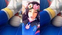 Cosplay Girl DVA beautiful agony Amazing Orgasm Amateur Girl Masturbating till Strong Orgasm safada  Thumb