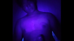 Asian Twink Jacks Off and Cums 5 (With Blacklight) Thumb