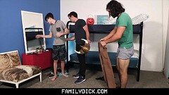 FamilyDick - StepUncle teaches StepNephews to Rim Thumb